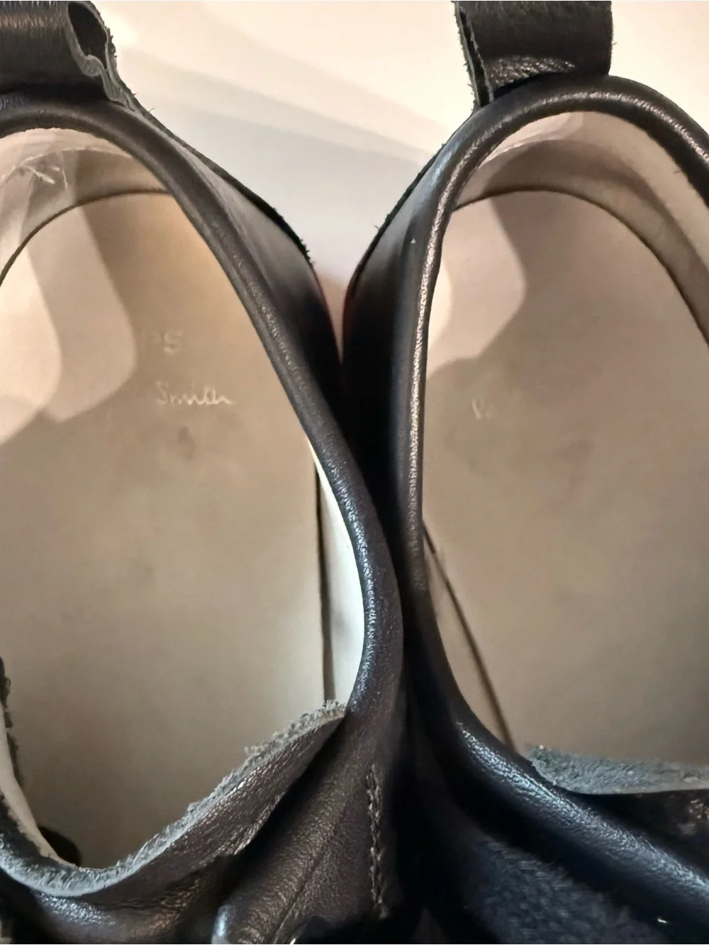 Paul Smith leather navy sneakers- red sole. US 11, EU 44